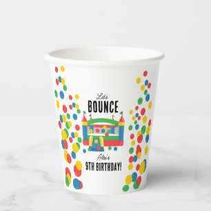 Jumping Bouncy Castle Kids Bounce Birthday Party Paper Cups