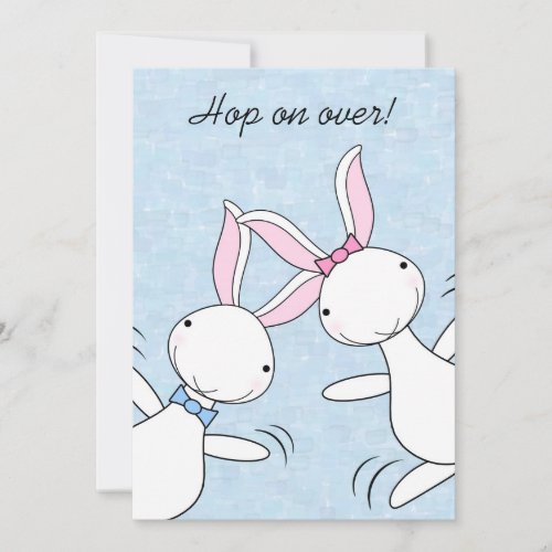 Jumping Bunnies Easter Egg Hunt Invitation