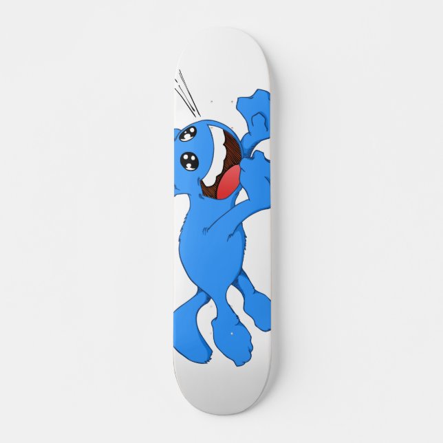 jumping cat skateboard deck (Front)
