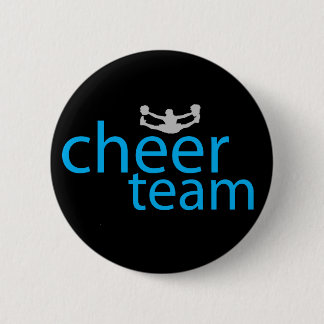 Jumping Cheerleader Team Gear Pinback Button
