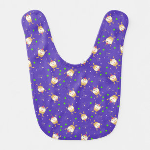 Jumping cupcakes baby bib