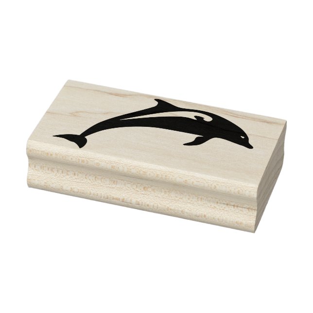 jumping dolphin art stamp (Stamp)
