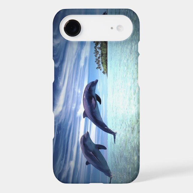 Jumping Dolphins Case-Mate iPhone Case (Back)