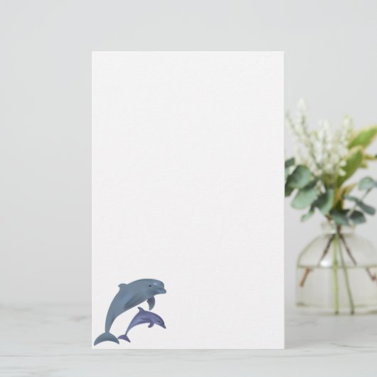 Jumping dolphins illustration (Standing Front)