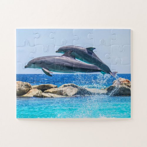 Jumping Dolphins Jigsaw Puzzle