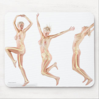 Jumping female mouse pad