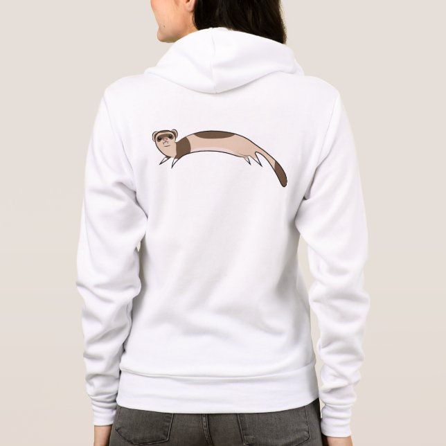 Jumping ferret hoodie (Back)