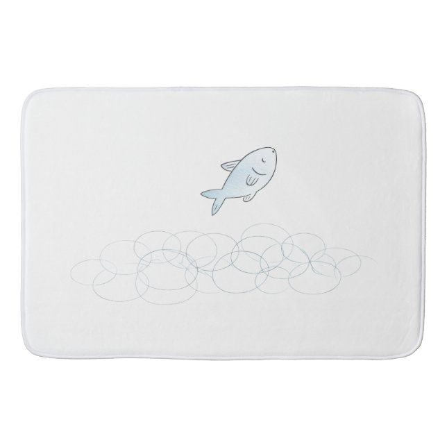 Jumping Fish Bath Mat (Front)