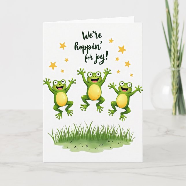 Jumping For Joy Fathers Day Card (Front)