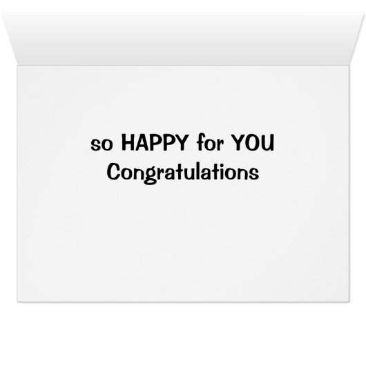 JUMPING FOR "JOY" FOR "YOU" CONGRATULATIONS (Inside Horizontal (Bottom))