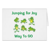 JUMPING FOR "JOY" FOR "YOU" CONGRATULATIONS (Front Horizontal)