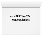 JUMPING FOR "JOY" FOR "YOU" CONGRATULATIONS CARDS (Inside Horizontal (Bottom))