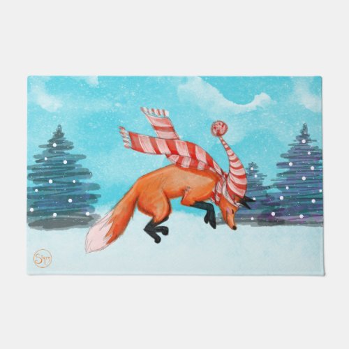 Jumping Fox Door Mat