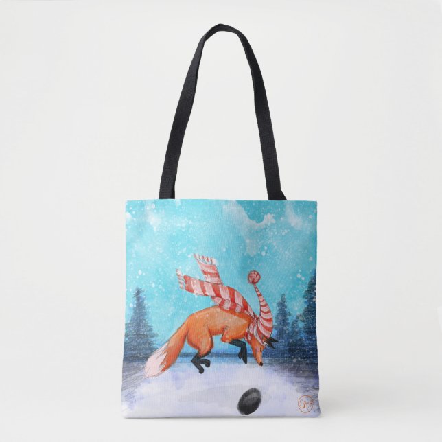 Jumping Fox Tote Bag (Front)