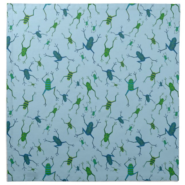 Jumping Frogs Dinner Napkin  (Front)