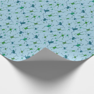 Jumping Frogs Dinner Napkin Wrapping Paper