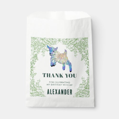Jumping Goat Birthday Party Thank You Favor Bag