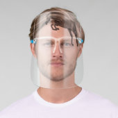 Jumping Gray Horse Equestrian Face Shield (Insitu)