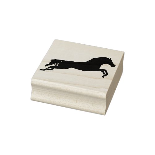 jumping horse art stamp