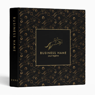 Jumping Horse | Horseback Riding | Horse Trainer 3 Ring Binder