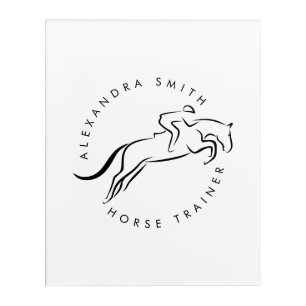 Jumping Horse Horseback Riding Horse Trainer Acrylic Print