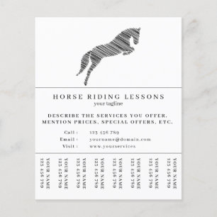 Jumping Horse Horseback Riding Horse Trainer Flyer