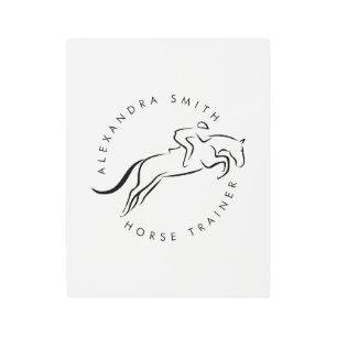 Jumping Horse Horseback Riding Horse Trainer Metal Print