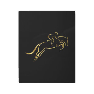 Jumping Horse Horseback Riding Horse Trainer Metal Print