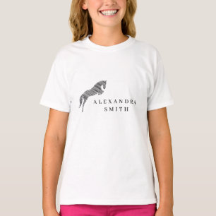Jumping Horse Scribble Horse Horse Trainer T-Shirt