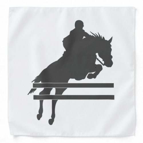 Jumping horse silhouette _ Choose background color Bandana