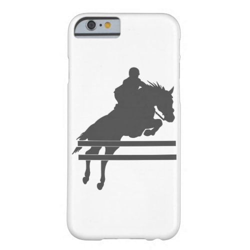 Jumping horse silhouette _ Choose background color Barely There iPhone 6 Case