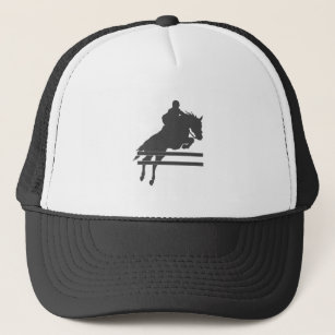 Jumping horse silhouette - Choose background color Trucker Hat