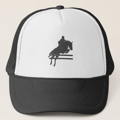 Jumping horse silhouette _ Choose background color Trucker Hat