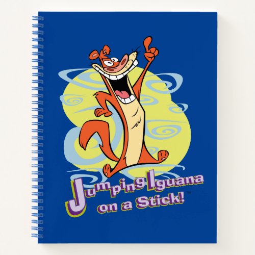 Jumping Igauna on a Stick Notebook
