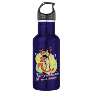 Jumping Igauna on a Stick!™ Stainless Steel Water Bottle