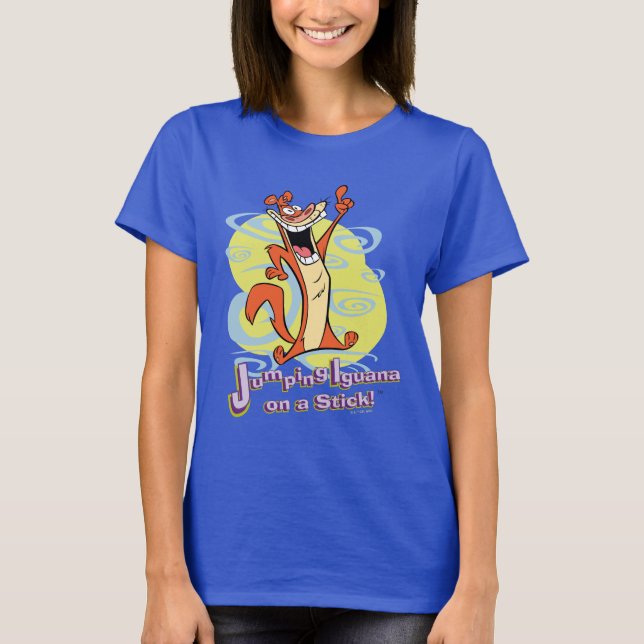 Jumping Igauna on a Stick!™ T-Shirt (Front)