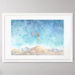 Jumping Into The Sea From A Cliff Framed Art