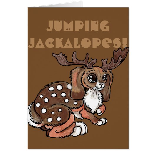 Jumping Jackalopes! Blank Customizable Cards (Front)