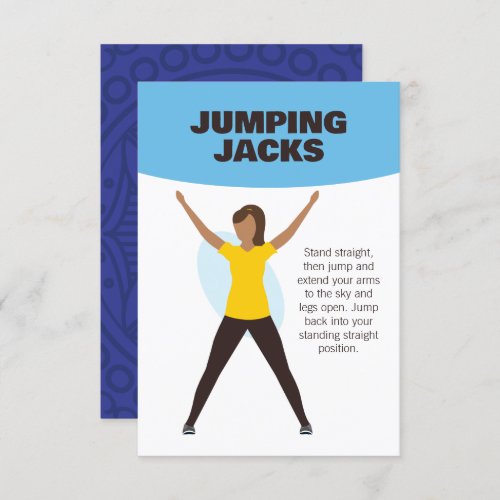 Jumping Jacks _ Personalized Exercise Fitness Card