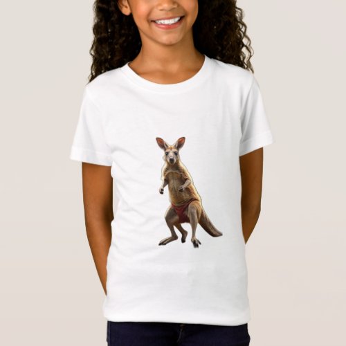 Jumping Joey Playful Kangaroo T_Shirt Designs
