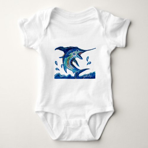 Jumping Marlin Baby Bodysuit