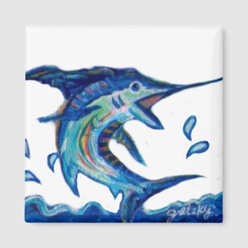 Jumping Marlin Magnet