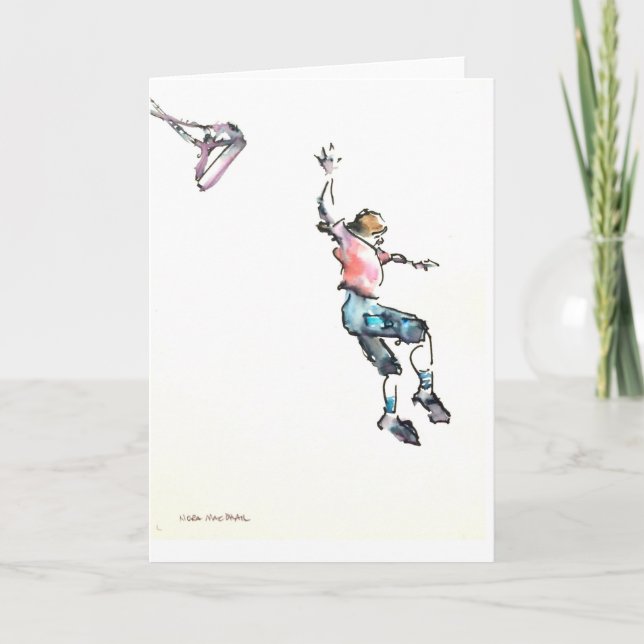 Jumping off a swing! card (Front)