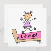 Jumping on the Bed Stick Figure Girl (Front/Back)