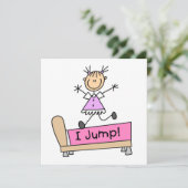 Jumping on the Bed Stick Figure Girl (Standing Front)