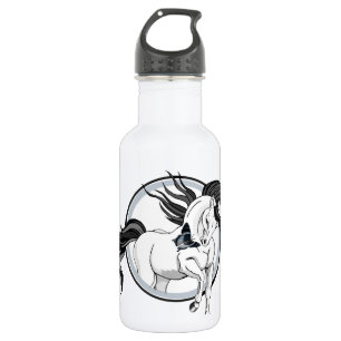 Jumping Out ~ Horse and butterfly Water Bottle