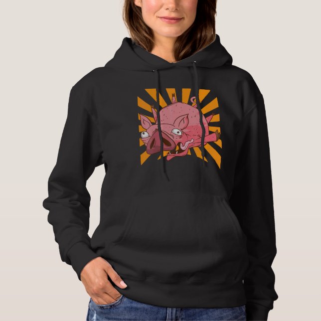Jumping Pig Hoodie (Front)