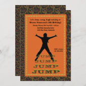 Jumping Silhouette Invitation (Front/Back)