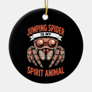 Jumping Spider Art for Men Women Kids, Cute  Gift Ceramic Ornament