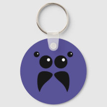 Jumping Spider Face Keychain